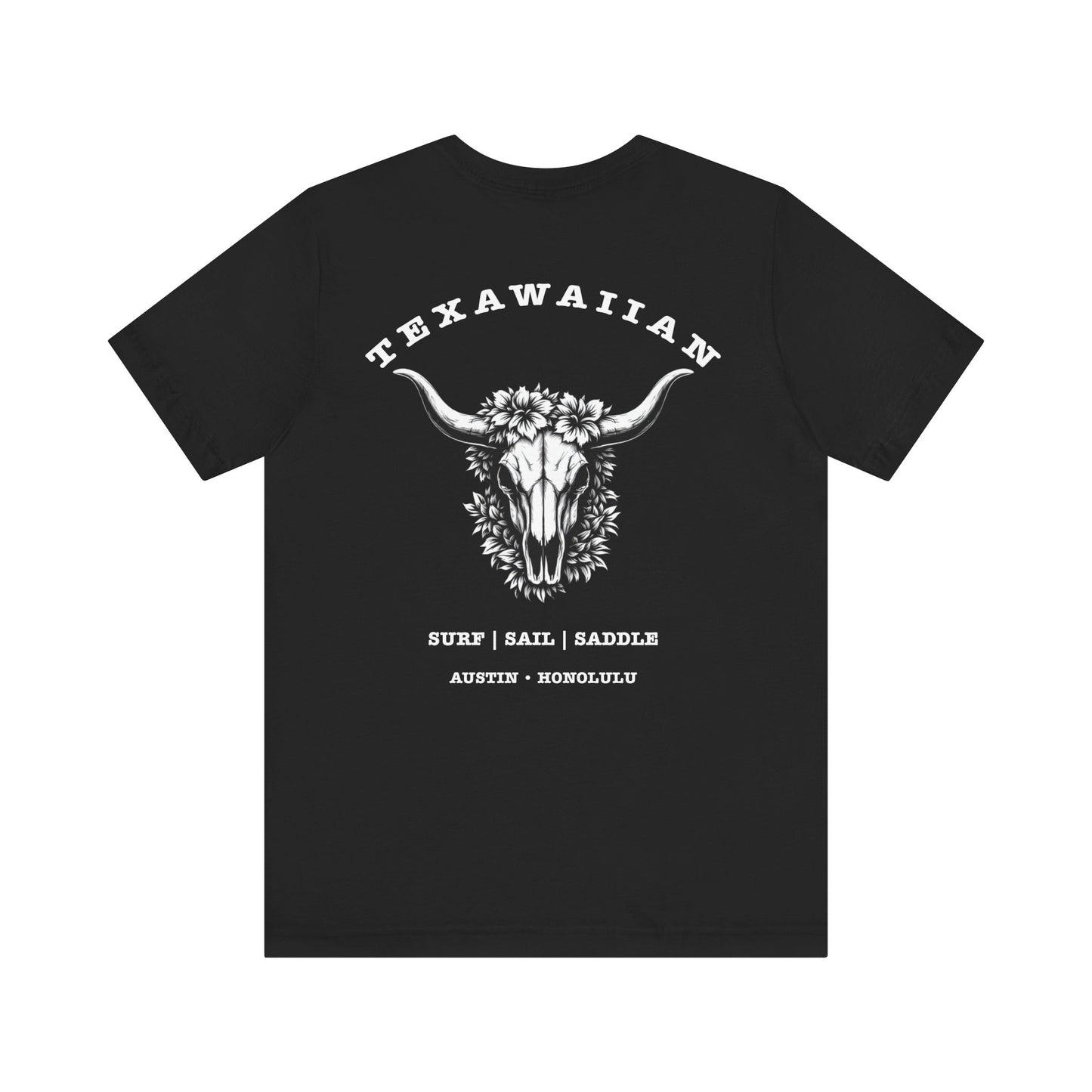 Texawaiian Skull + Lei Tee